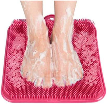 Limpador de massger de lavador de banho do chuveiro do chuveiro, massageador esfoliante com xícaras de sucção, esfolia, acalma pés cansados ​​e limpador de pé de esfoliação
