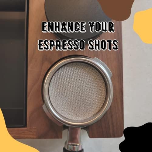 Tela de expresso Puck para máquinas de café expresso - telas de portafilter de contato duráveis ​​- extração e sabor de café