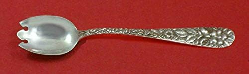Hand perseguido Rose by Schofield Sterling Silver Silver Ice Cream Sobersert Fork