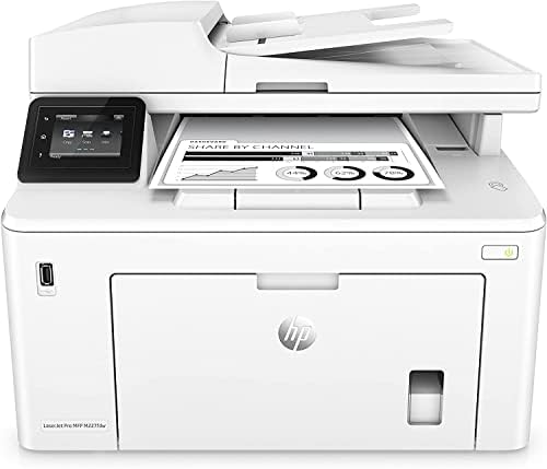 HP monocromático laserjet pro mfp m227fdwl impressora aio sem fio, tela de toque de 2,7 , imprimir cópia de fax, 1200x1200 dpi, até 30ppm, impressão duplex automática, 35 folhas com cabo de impressora