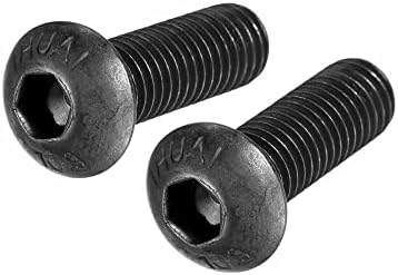 UXCELL M8X25MM MOLEXO BONTELO BOTÃO TODRO DA CABEÇA PARA PARA PARA PARA PARA ATELO DE AÇO DO ALOLO 20PCS