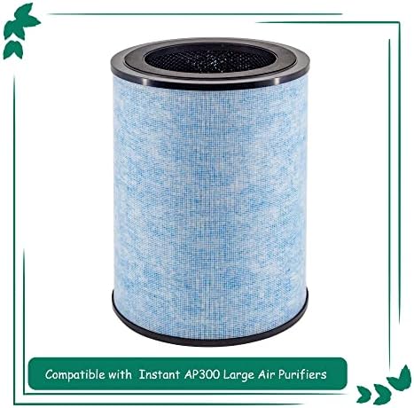 ASHEVILLER AP300 Substituição do filtro, compatível com o purificador de ar Instant® AP300, filtro H13 H13 True Hepa e filtro de carbono ativado, compare com filtro F300, 2 pacote
