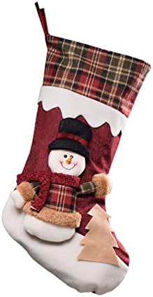 Meias de Natal Meias de Natal lareira pendurada Candy Gift Socks Home Holiday Decorações de Natal Ornamentos de Natal