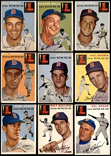 1954 Topps Boston Red Sox Set Set W/O Williams Boston Red Sox VG Red Sox