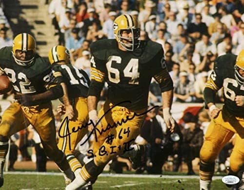 Jerry Kramer assinou autografado 11x14 Photo Packers SB I & II Cascade