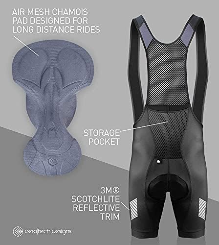 Aero Tech Men's Elite acolchoado USA Cycling Bib-Shorts