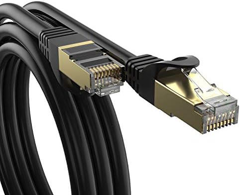 SHD CAT8 Ethernet CAV CAT8 Rede LAN Cabo de alta velocidade 40 Gbps 2000MHz SFTP Patch Cord para modem, roteador,