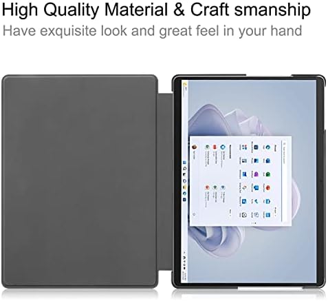 Tablet Protetive Case Case Compatível com o Microsoft Surface Pro 9 2022 Liberado Tri-Fold Smart Tablet Case, PC rígido
