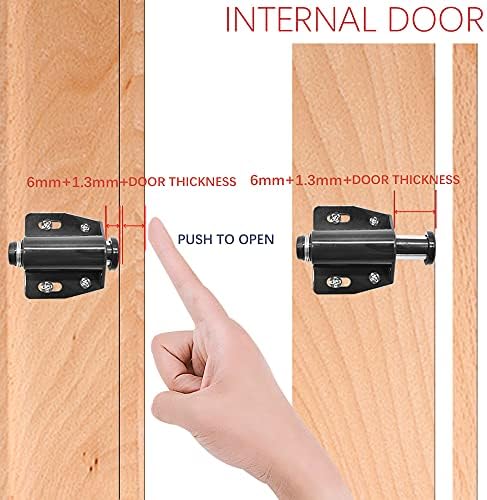 12 pacote de touch magnético Touch-Push-Open trava da gaveta da gaveta da porta para armário de armário de armário de mobiliário