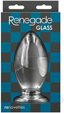 NS Novelies Renegade Glass Bishop Anal Probe - Clear