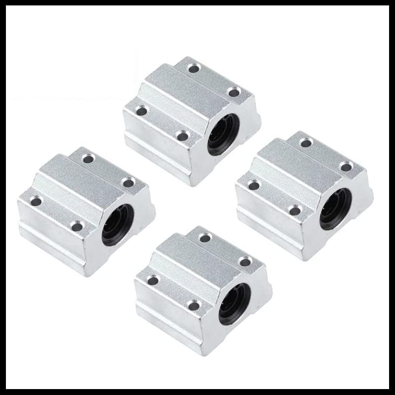 Teekos 2pcs / lote linear rolamento de movimentação bucha de bloco de slides sc16uu / scs16uu 16mm eixo linear CNC 3D Peças da