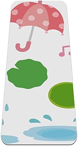 Siebzeh aquarela Sapo verde Rosa Umbrella Music Note Snail Premium de ioga grossa MAT ECO AMPLICAÇÃO DE RORBO