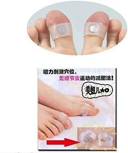 2 peças/pé anéis de dedo do pé magnético Mantenha a perda de fitness PERIDADE queimame a gordura dos dedo do pé