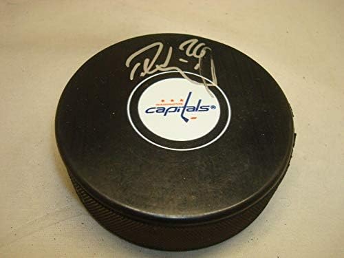 Daniel Winnik contratou Washington Capitals Hockey Puck autografado 1C - Pucks autografados da NHL
