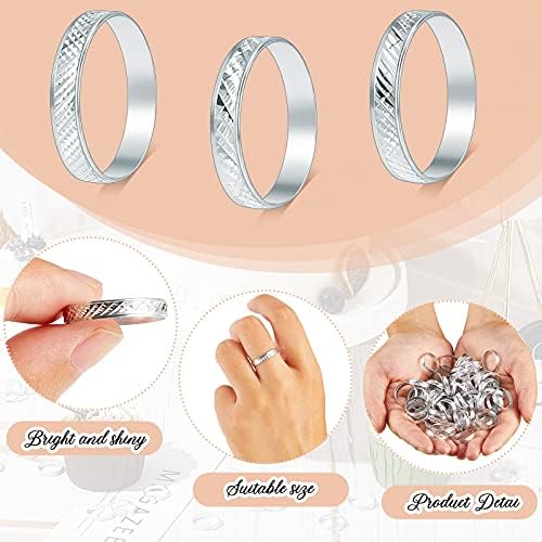 200 peças Ringos de noiva anéis de noivado anel de brilho fria anéis