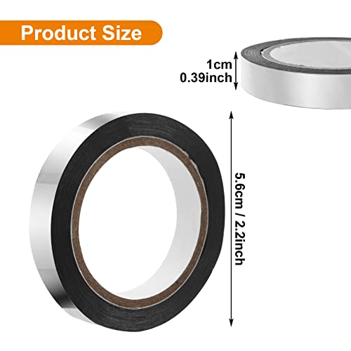 Grevosea 4 Rolls Fita de espelho metálico, fita de arte de artes gráficas de arte gráfica de 65 pés de diy