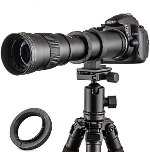 JINTU 420-800mm Telephoto Zoom Lens F/8.3 Manual Camera Lenses Compatible for Canon EOS EF-M Mirorrless Camera M1 M2 M3 M5 M50 M10 M100 T1i T2i T3 T3i T4i T5 T5i T6 T7 T6i T6s T7i SL1 SL2 400D 4000D