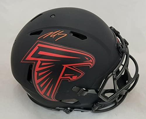 Michael Vick assinou Falcons f/s Eclipse Speed ​​Helmet Authentic Helmet JSA CoA - Capacetes NFL autografados