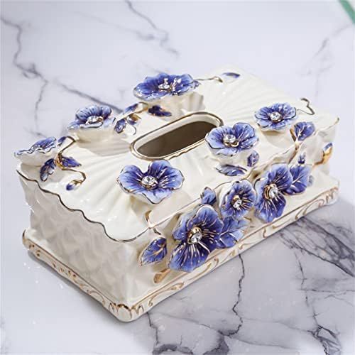 Caixa de lenço de estilo de vida de estilo europeu Zhuhw Box de gaveta de gaveta de gaveta de cerâmica de caixa