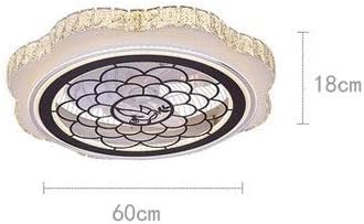 HSCW LED Nordic Silent Silent Crystal Fan Fan Bedroom Home Home Invisible Fan Light Restaurant com lâmpada de lâmpada de teto