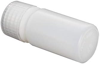 Bettomshin 1pcs garrafa de reagente de boca larga, 58x24.3x13.5mm/2.28x0.96x0.53 120ml PE Garda de vedação líquida de plástico, amostra de contêiner de luz quadrada armazenamento de armazenamento branco translúcido com tampa de parafuso com parafuso
