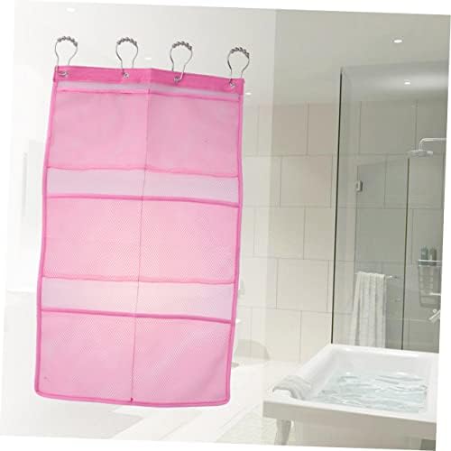 CABILOCK 2PCS Caddy Mesh Organizador de banheiro Organizador de chuveiro Horenetries Rack de chuveiro Cosmético Acessórios para banheiros rosa de produtos de higiene
