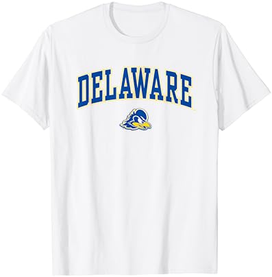 Delaware Fightin 'Blue Hens Arch Over White T-Shirt