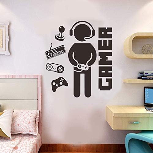Decalques de parede de jogo Controlador de jogos Joystick Video Wall Stickers para adolescentes garotos garotos quartos
