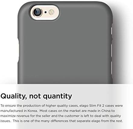 ELAGO SLIMFIT2 CASE para o filme de tela profissional do iPhone 6 Plus + HD incluído - embalagem de varejo completa