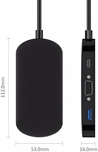 CuJux USB C Tipo de cubo C para Multi USB 3.0 Tipo C Hub VGA Adaptador Dock Acessórios para PC USB C divisor