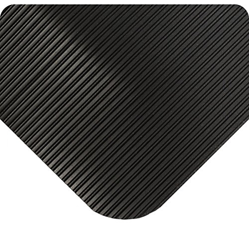 Wearwell 433.78x4x16bk Comfortpro Mat, 16 'comprimento x 4' largura x 7/8 de espessura, preto