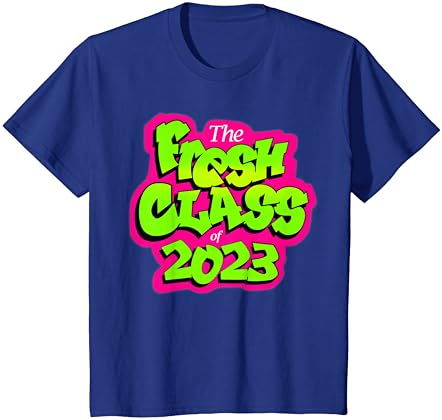 Classe de 2023 shirt sênior de formatura no estilo de TV retro dos anos 90