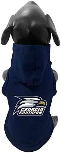 NCAA Georgia Southern Eagles Cotton Lycra com capuz de camisa de cachorro, pequena