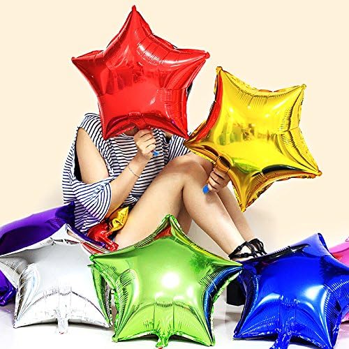 Balões de balões de 18 FOLHOS BALLOONS MYLAR BALLOONS Decorações de festa balões, ouro, 10 peças