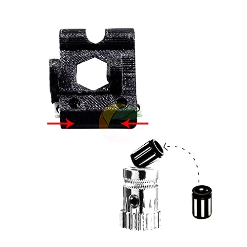 Acessórios para impressoras 3D de 8 em 1 Roda de alimentação de alimentação de fios 3D Gear
