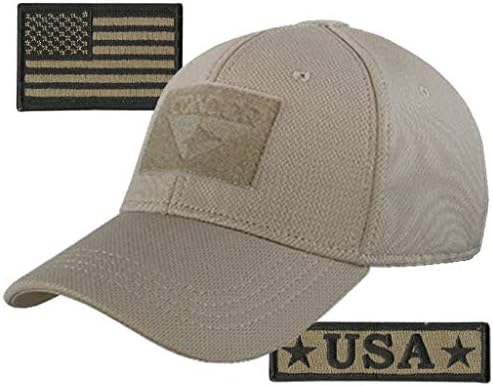 Pacote Tactical Cap de Condor - Moral dos EUA e Patches de bandeira dos EUA - Escolha o tamanho