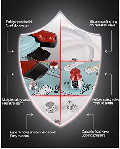 Wetyg 1-4 Pessoas Indução a gás Cooker Universal Micro Pressão Power Power Explosão Mini Power Pressão Design de desenho animado doméstico