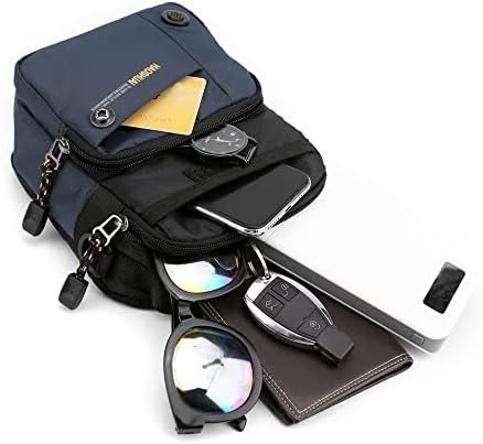Mini Mini Crossbody Bag, bolsa de ombro pequeno, bolsa de mensagens para celular, iPad 9.7 , laptop 13.3, viagem, escritório,