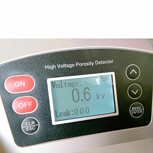 VTSYIQI Detector de férias de férias de alta tensão detector de porosidade Medição do detector de vazamento de faísca com faixa de 0,6kv a 30kV Resolução 0,1kV para borracha de óleo e esmalte de óleo da indústria química