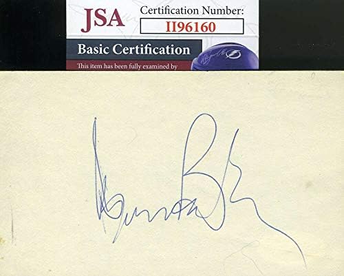 Leonard Bernstein JSA CoA assinado 3x5 Index Card Autograph