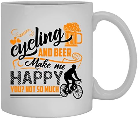 Canecas de cerveja de bicicleta, ciclismo de caneca branca de cerveja para você e sua família