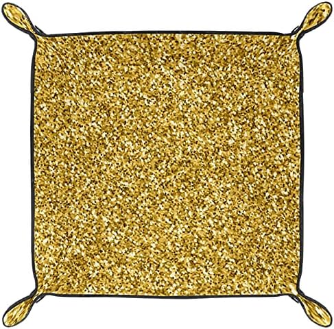 Padrão de ouro para a cômoda de mesa - as bandejas de jóias de chaves e carteiras de carteira