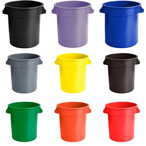 Lata de lixo comercial redonda de Zedfire, lixeira de cozinha, lixeira, lata de lixo durável, lata de lixo, receptáculo