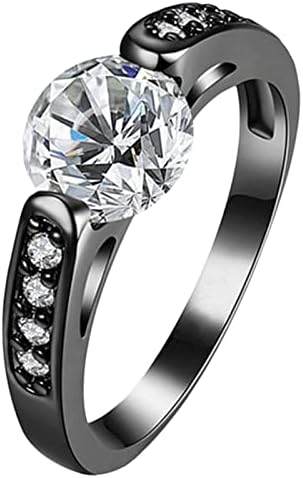 2023 anel preto anel branco zirconia anel de diamante noivado anéis de casamento anéis adolescentes meninos adolescentes