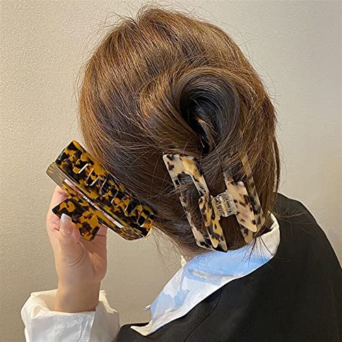 Garra de clipe de cabelo grande geométrico de cabelos quadrados holas clipe para mulheres acessórios para cabelo acessórios de cabelo de garra acessórios de cabelo