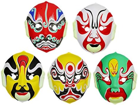 5pcs Chinese Pequim Opera Halloween Party Wall Decoration for Performance Party Cosplay adereços