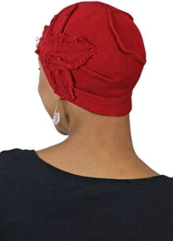 Quimioterapia para mulheres câncer chapéu chapéu de turbante chapéu de cabeça cobertura de cabeça de cabelo parkhurst algodão butterfly gorro