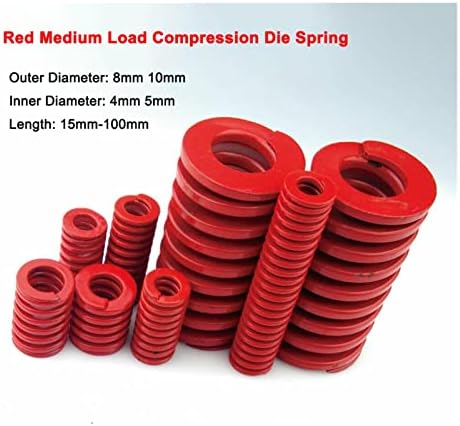 As molas de compressão são adequadas para a maioria dos reparos i 2 pedaços de vermelho de carimbo de carga média de carga média