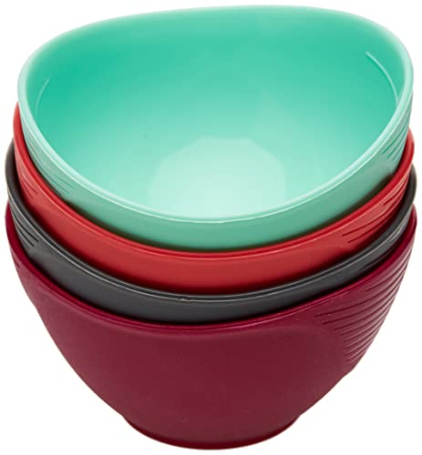 Trudeau Silicone Set Pinch Bowls, conjunto de 4, 4x2x3, variado
