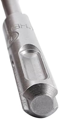Aexit Concert Drilling Twist Drill Bits Tool Power Hollow redondo haste de 6 mm de 6 mm Largura do martelo elétrico do martelo de